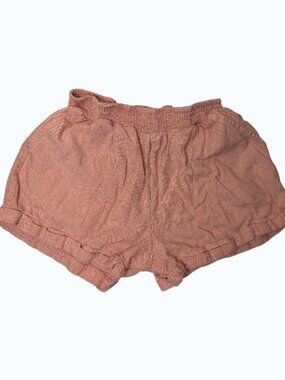 Forever 21 Women's XS Pink Cuffed Pocketed Linen Shorts